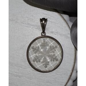 Sterling Snowflake Pendant 11.59G / 1.8in